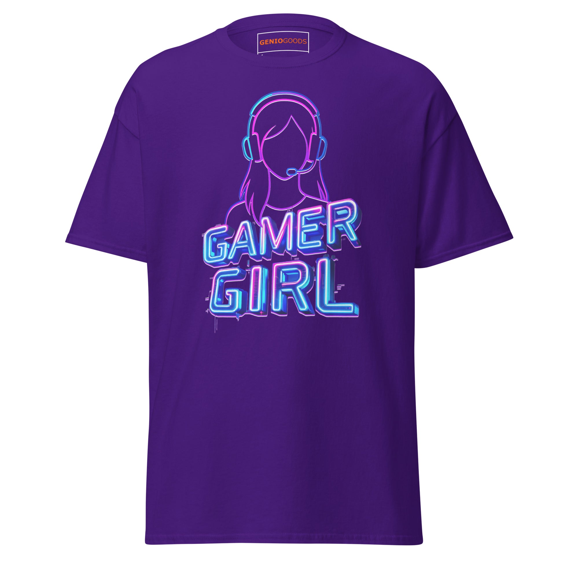 Gamer Girl T-Shirt – Neon Aesthetic Gaming Style Tee – original gamer merch by GenioGoods