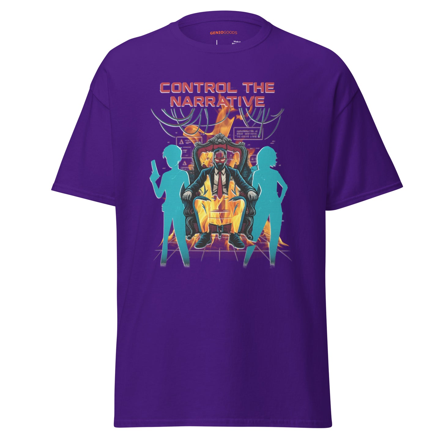 Split Fiction Control the Narrative Dystopian Tee | Fire Edition