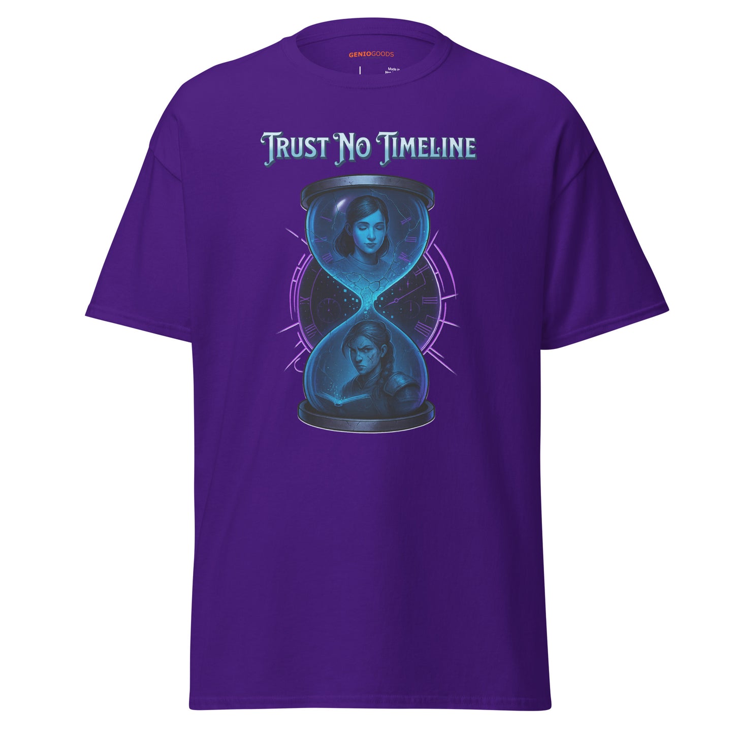 Split Fiction Trust No Timeline Tee – Hourglass Art
