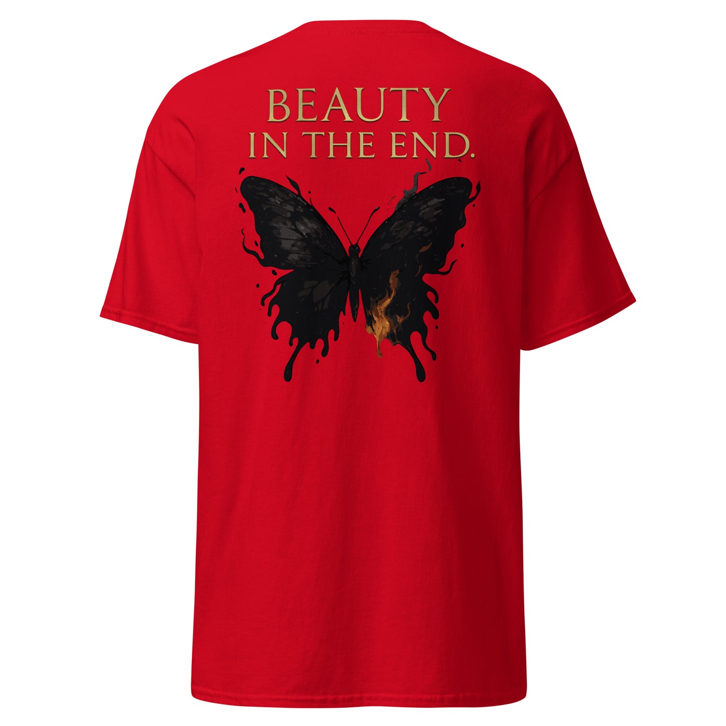 Dark Fantasy T-Shirt – Beauty in the End Inspired by Clair Obscur 33 – fan-made gamer merch by GenioGoods