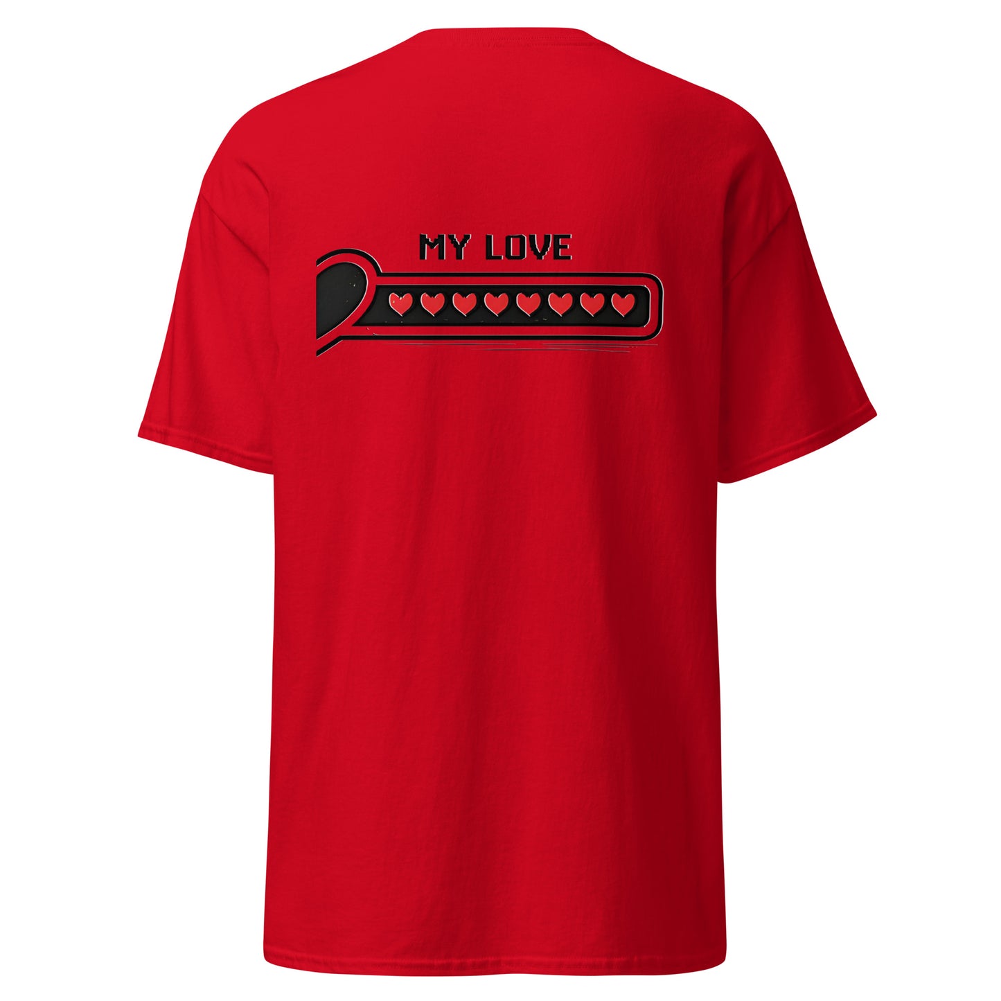 Love bar couple t-shirt – My love design matching gaming apparel