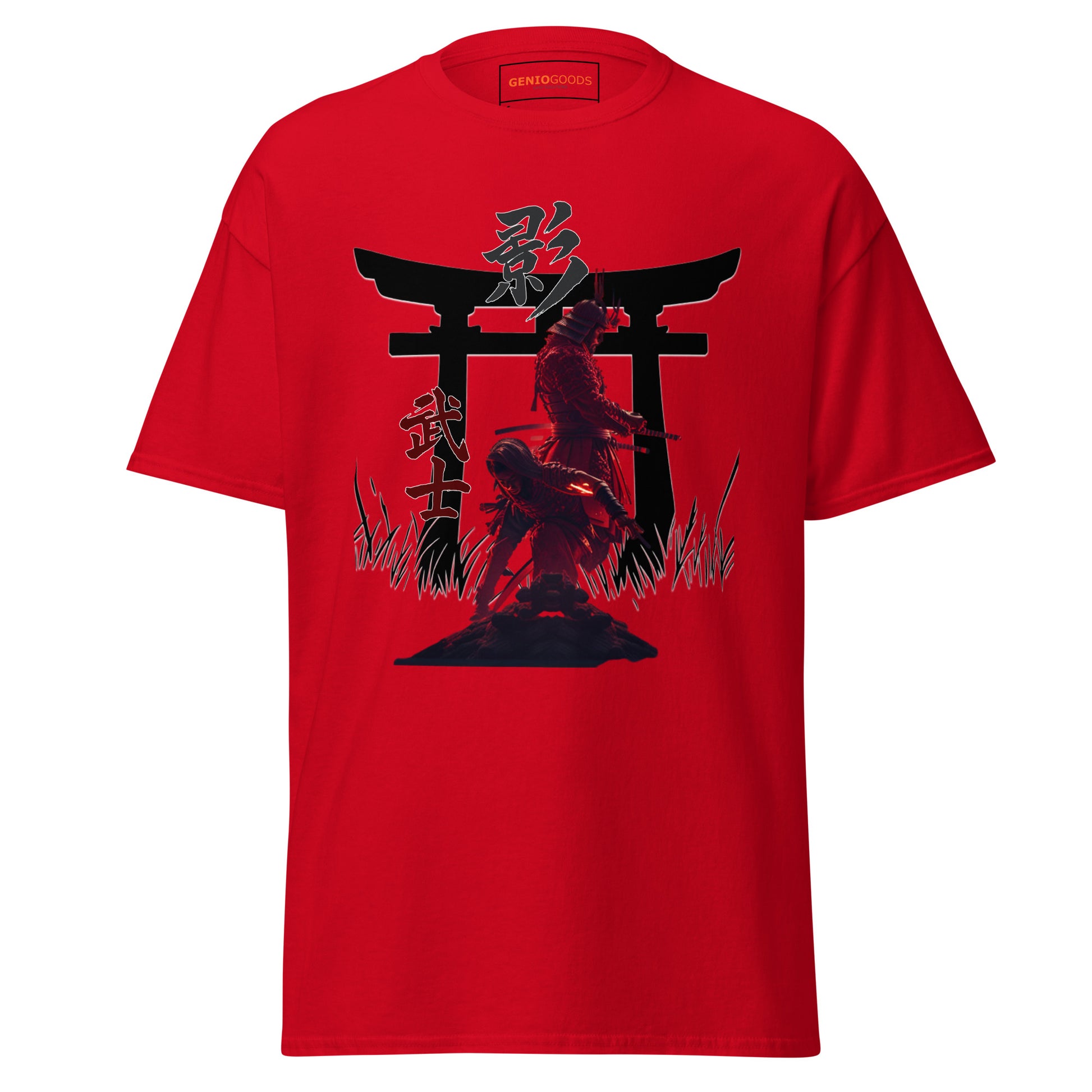 Ninja Samurai T-Shirt – Torii Alliance Tribute, Creed Shadows Fan Art – fan-made gamer merch by GenioGoods