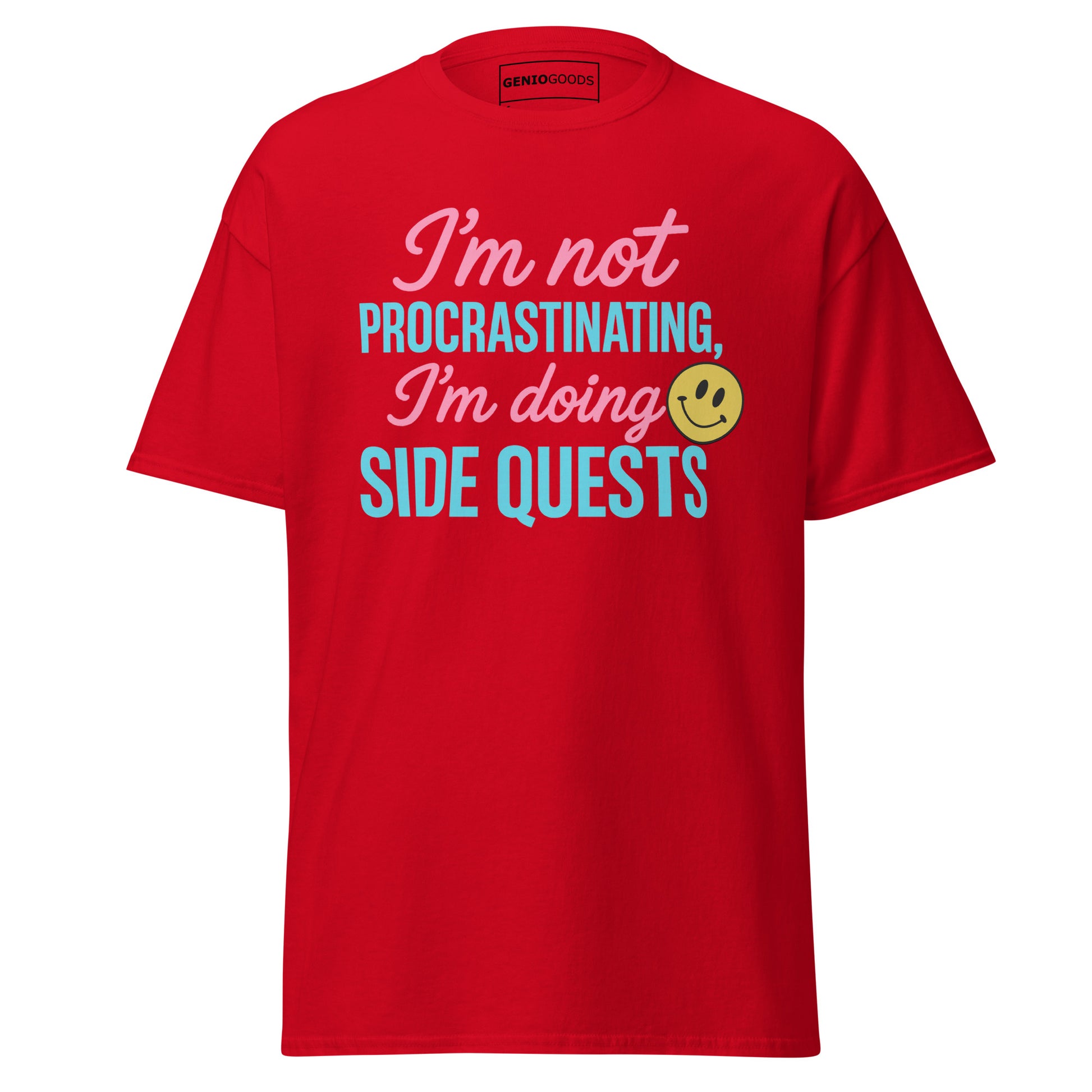 Side Quests T-Shirt – Funny Gamer Quote Aesthetic – original gamer merch by GenioGoods