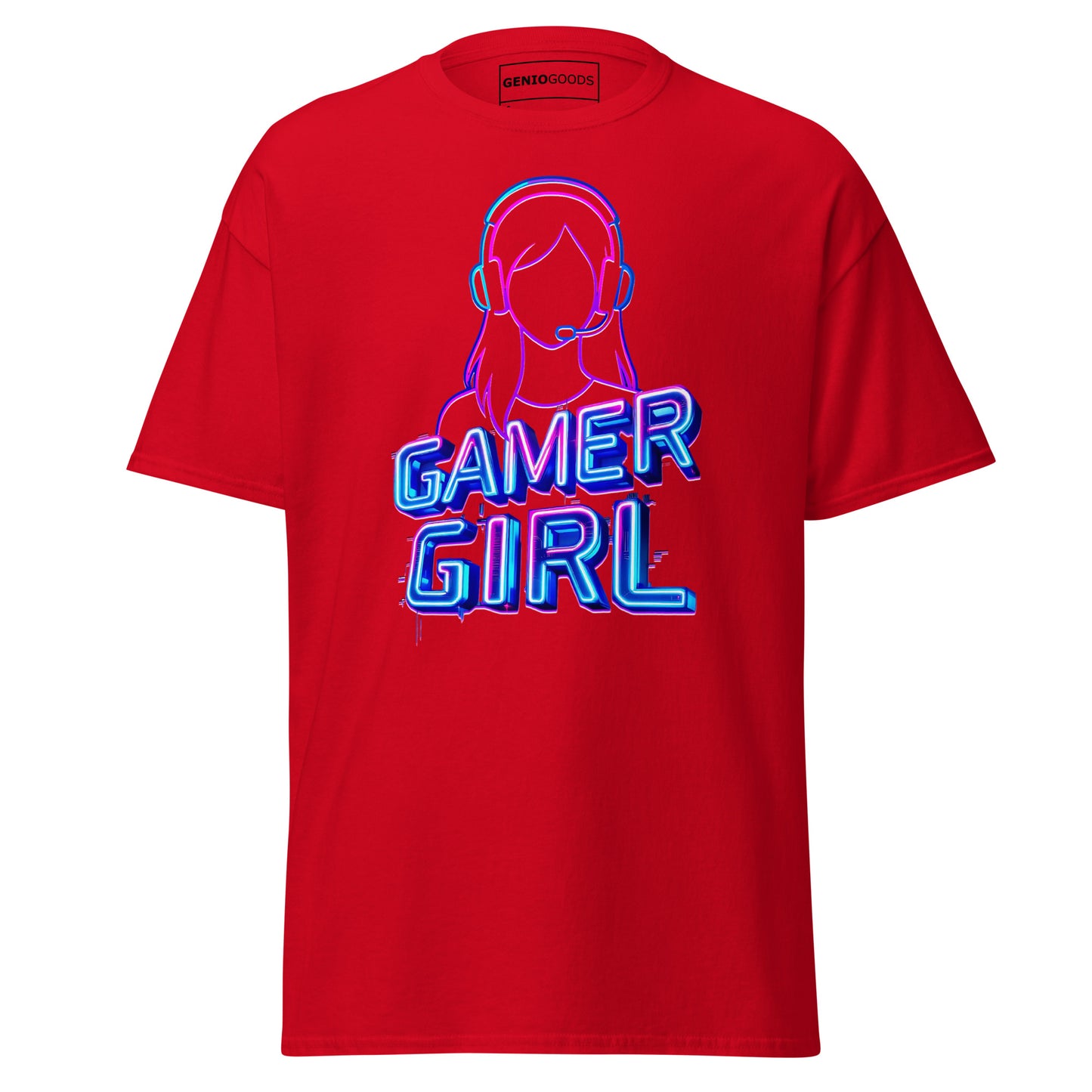 Gamer Girl T-Shirt – Neon Aesthetic Gaming Style Tee – original gamer merch by GenioGoods