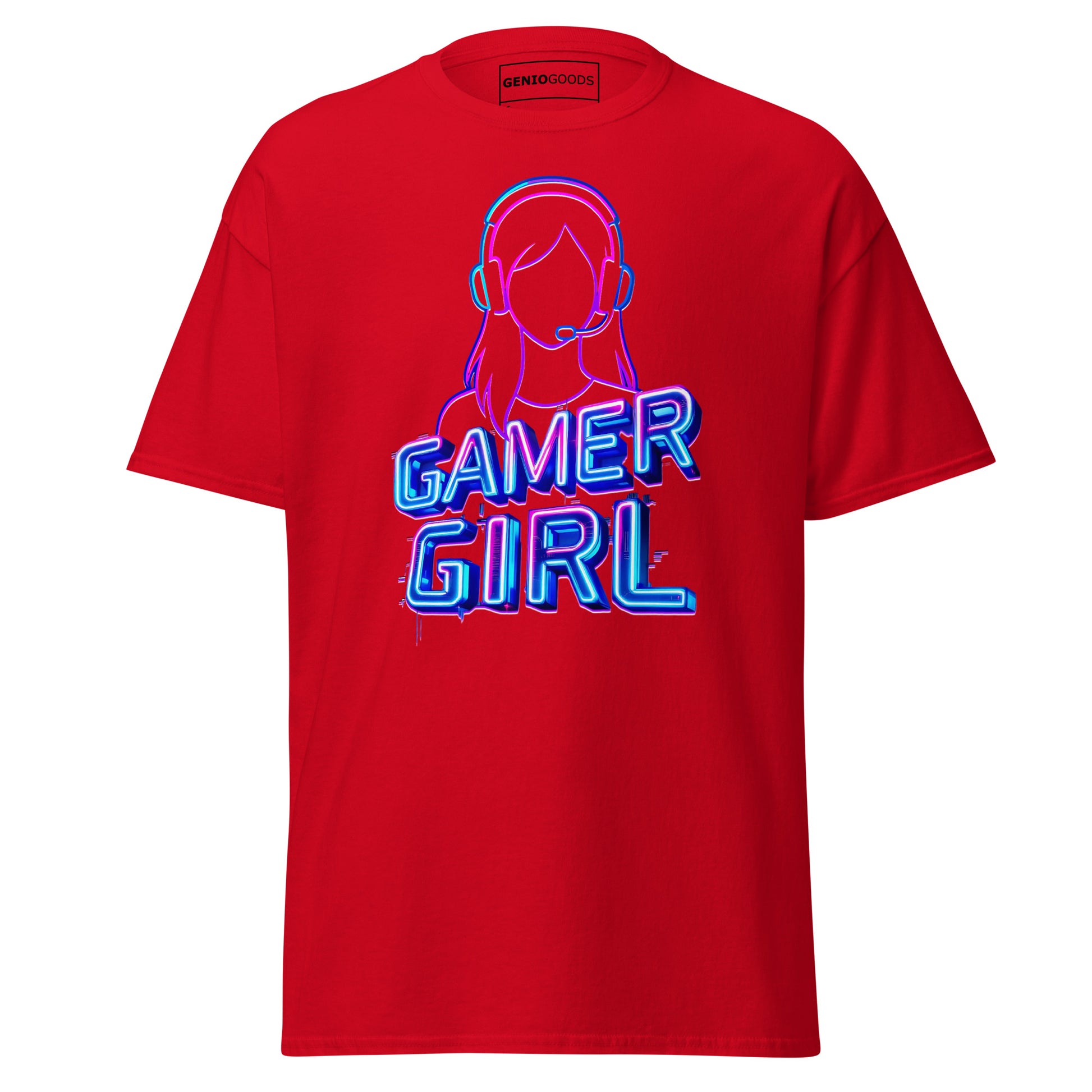 Gamer Girl T-Shirt – Neon Aesthetic Gaming Style Tee – original gamer merch by GenioGoods