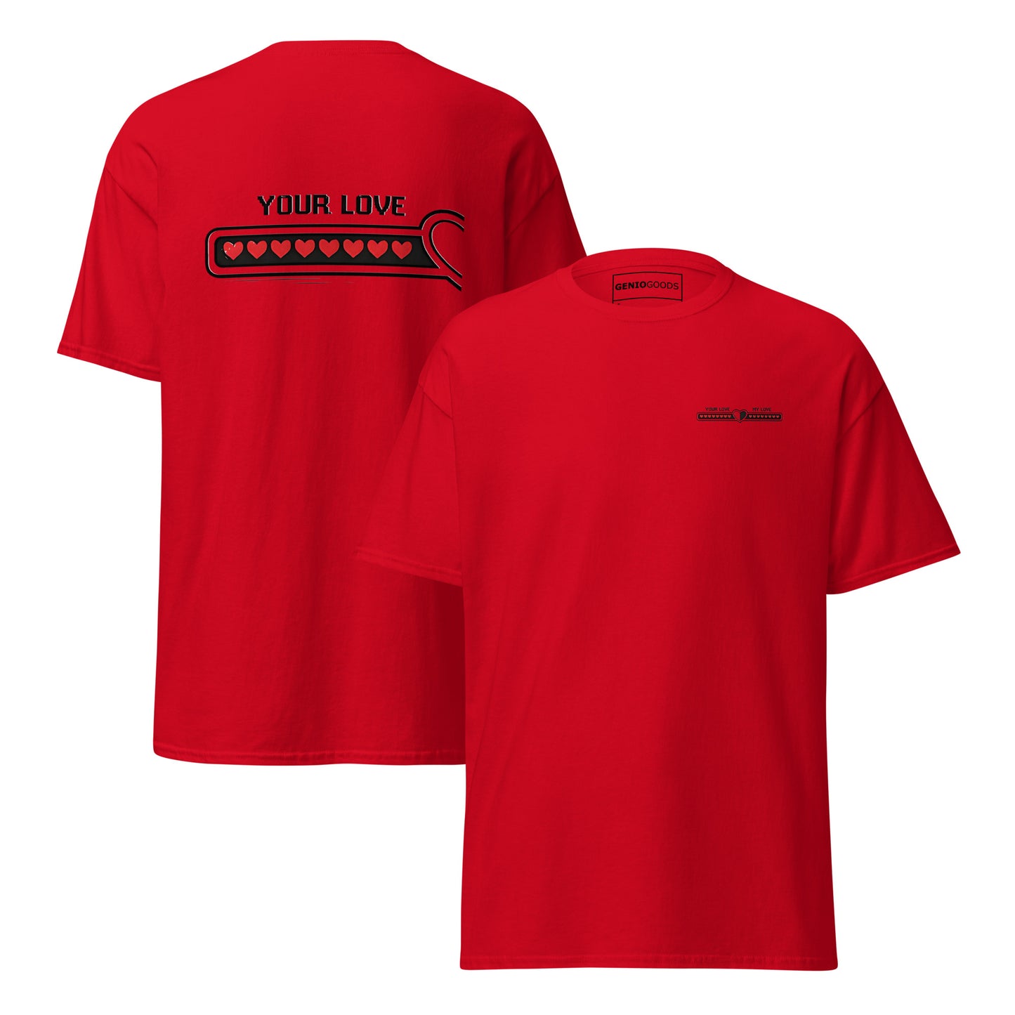 Love bar couple t-shirt – Your Love matching gaming apparel
