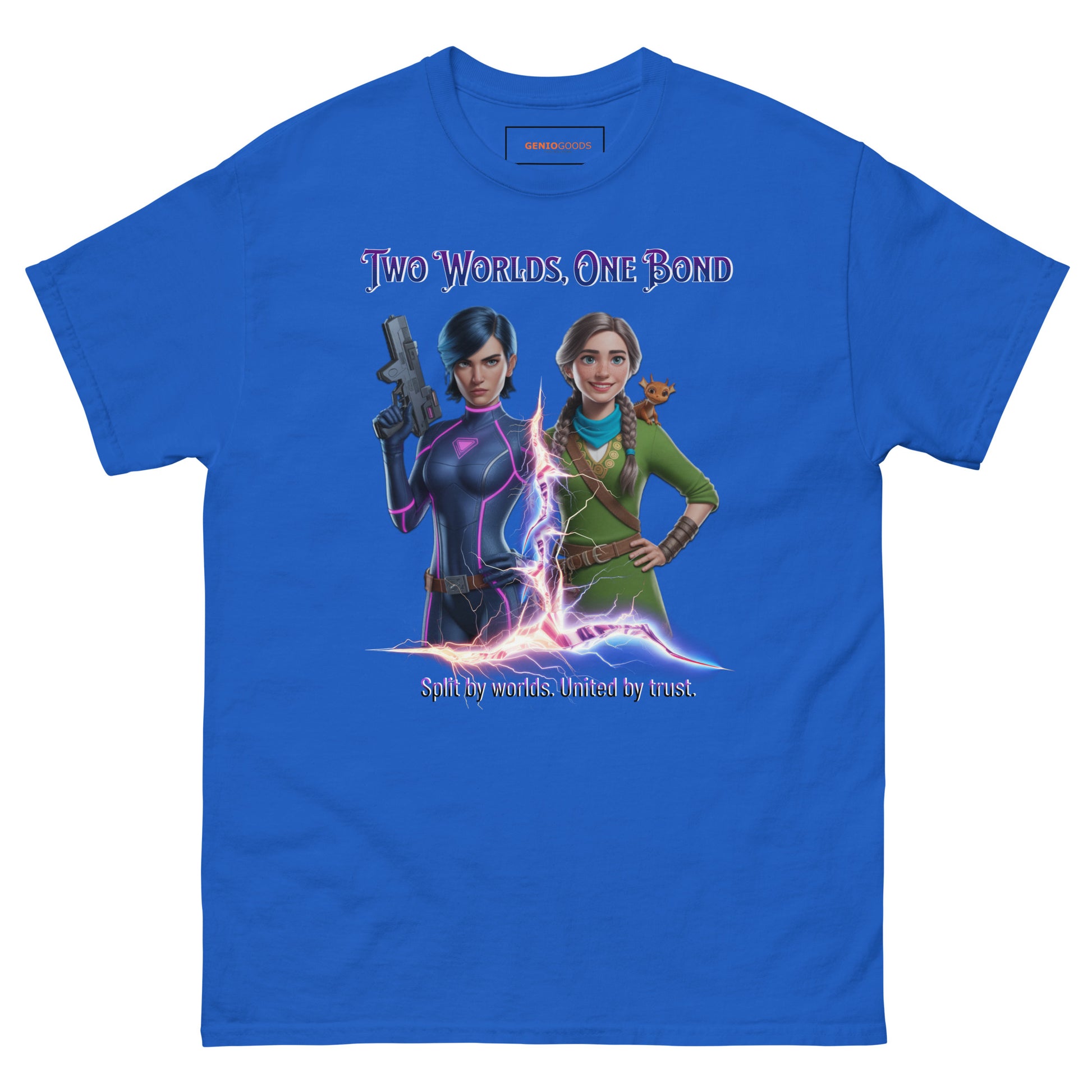 Two Worlds One Bond T-Shirt – Split Fiction Realistic Art