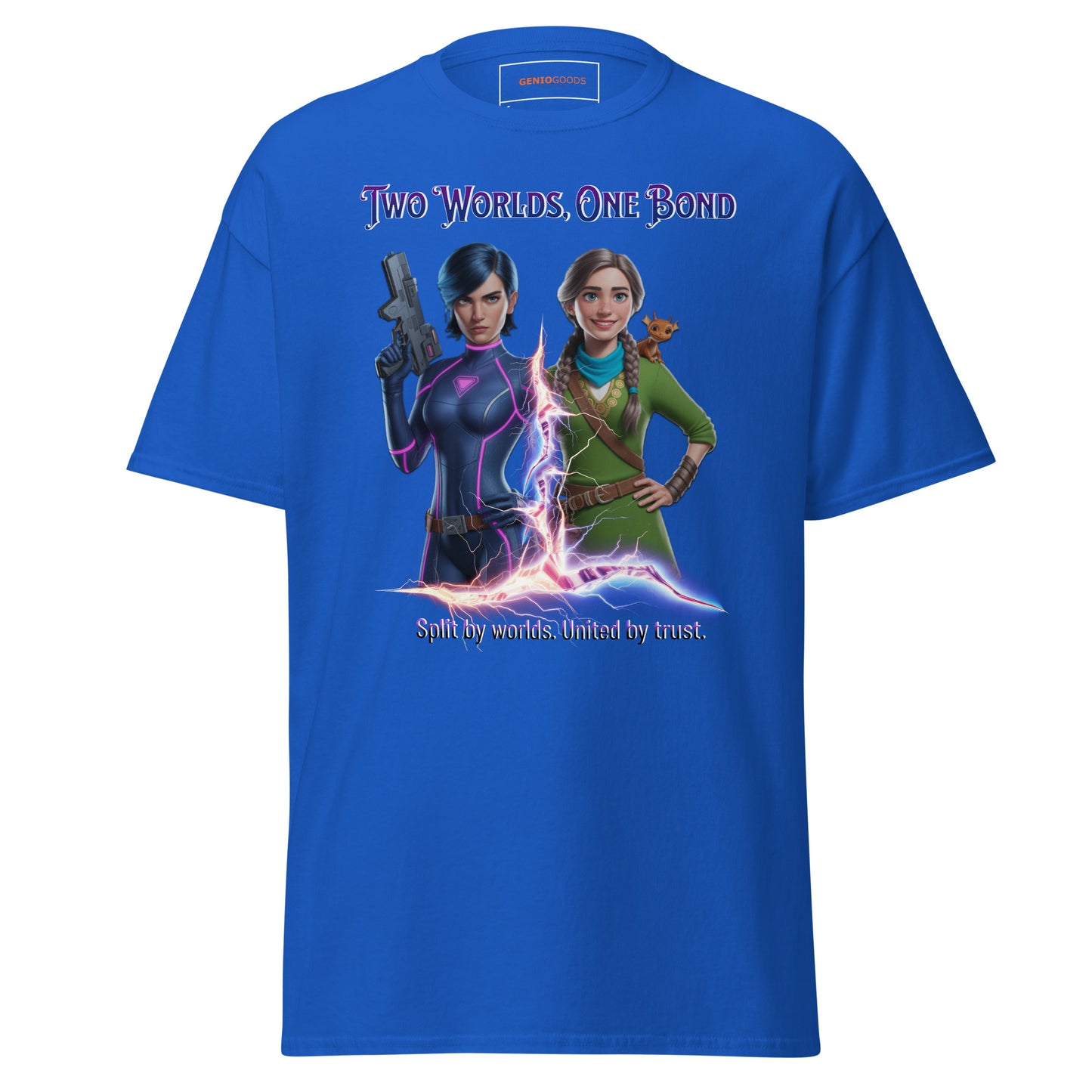 Split Fiction Two Worlds One Bond Tee | Dual Realities Art