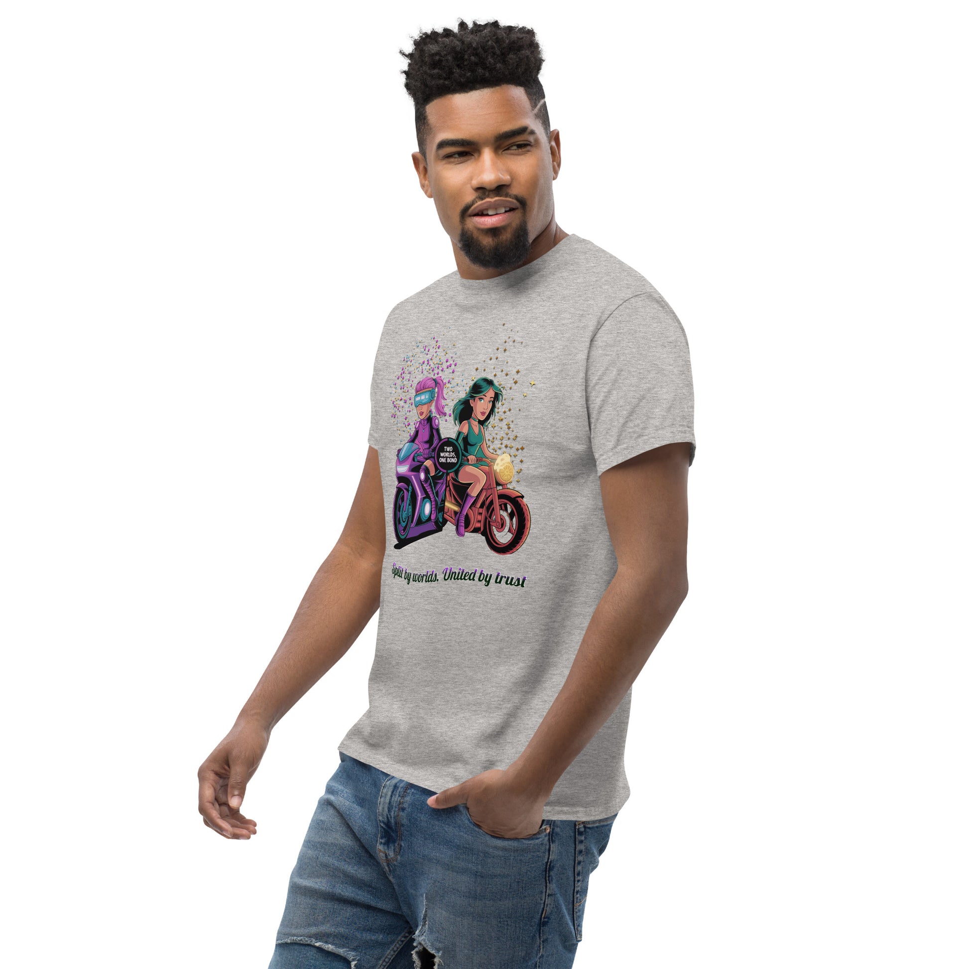 Two Worlds One Bond T-Shirt – Split Fiction Duo Ride