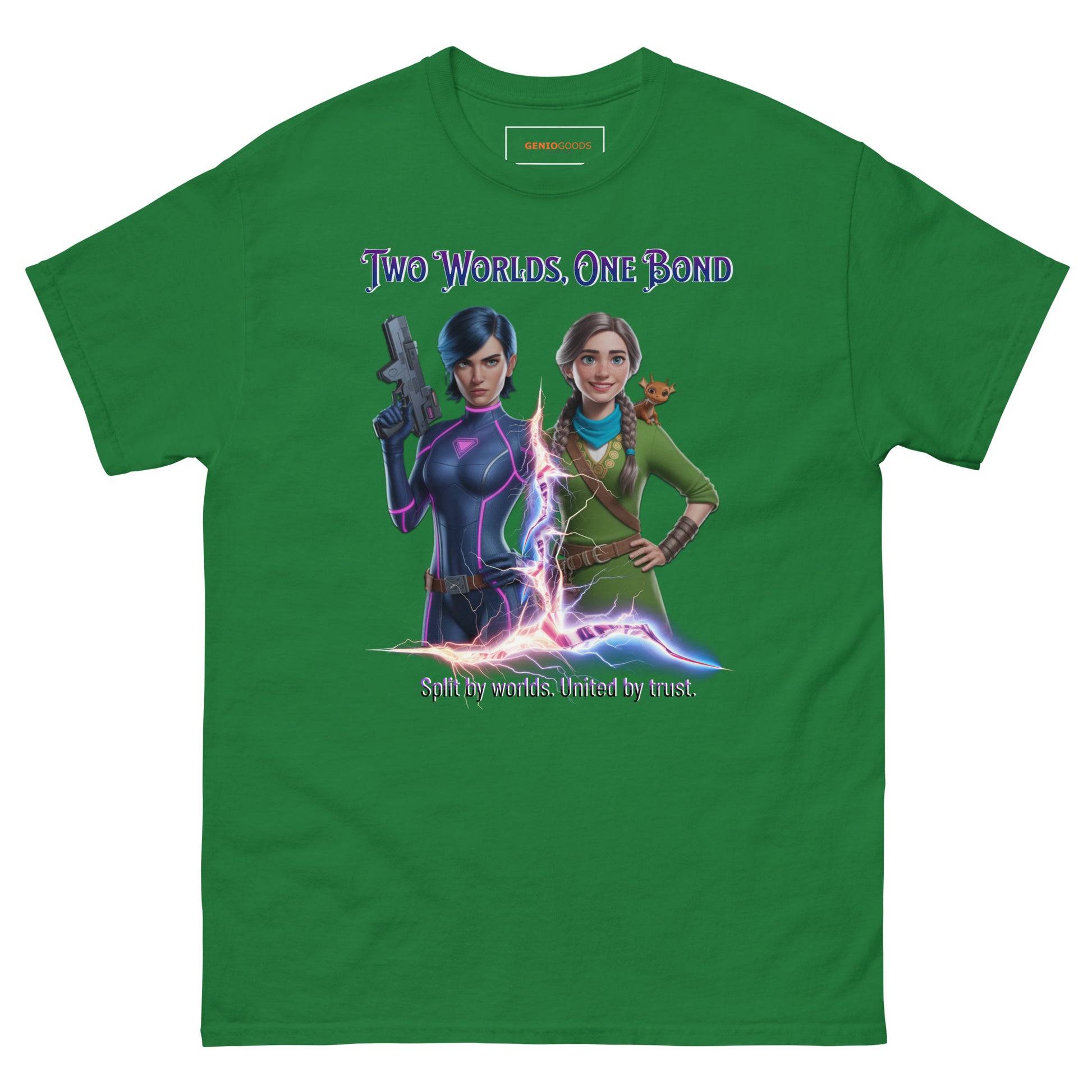Two Worlds One Bond T-Shirt – Split Fiction Realistic Art
