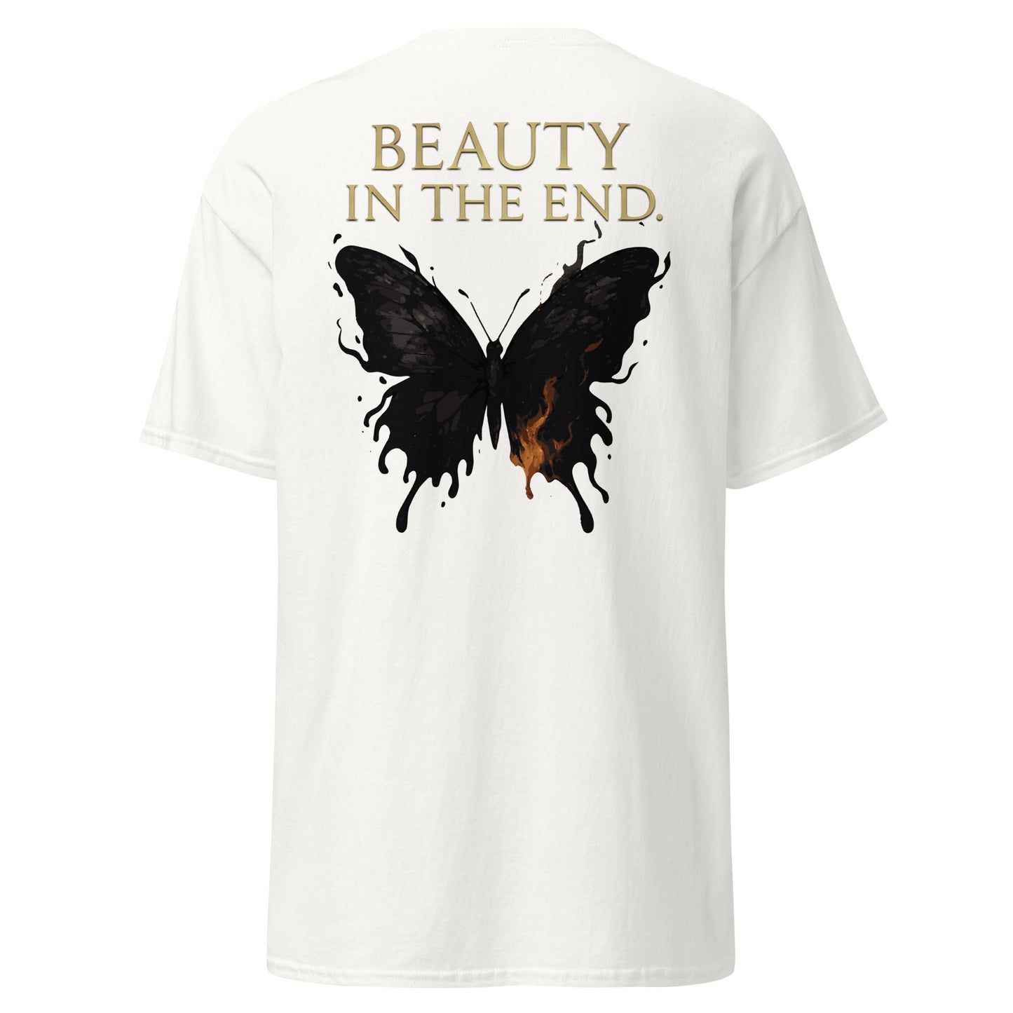 Dark Fantasy T-Shirt – Beauty in the End Inspired by Clair Obscur 33 – fan-made gamer merch by GenioGoods
