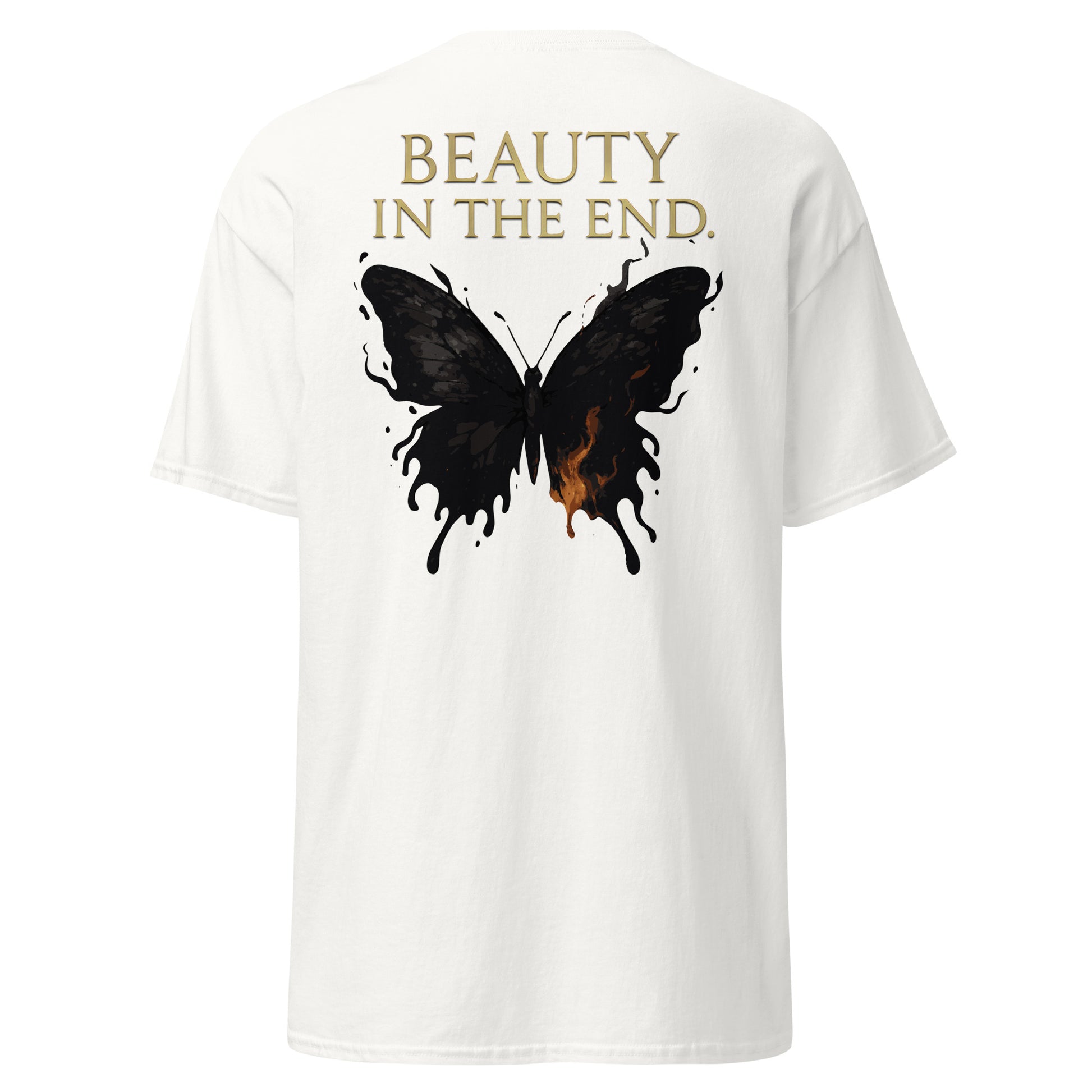Dark Fantasy T-Shirt – Beauty in the End Inspired by Clair Obscur 33 – fan-made gamer merch by GenioGoods