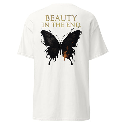 Dark Fantasy T-Shirt – Beauty in the End Inspired by Clair Obscur 33 – fan-made gamer merch by GenioGoods