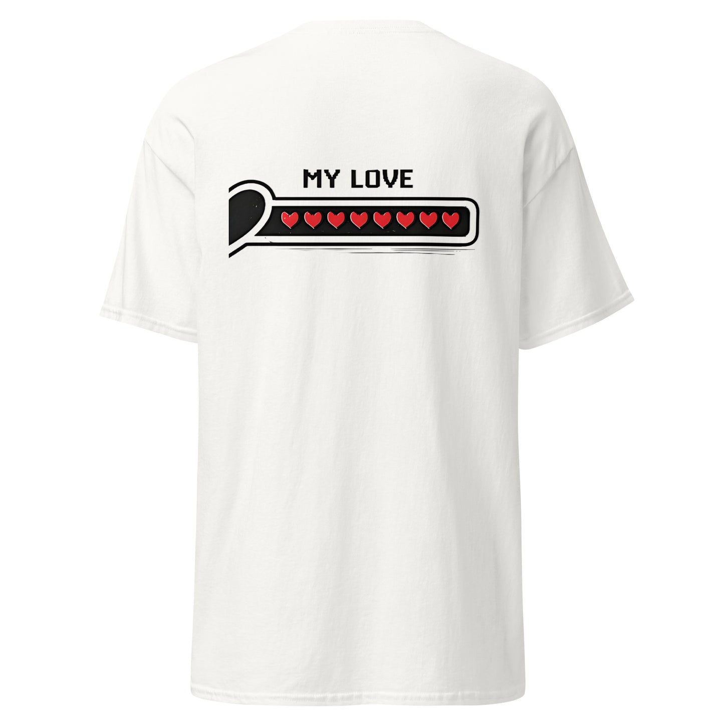 Love bar couple t-shirt – My love design matching gaming apparel