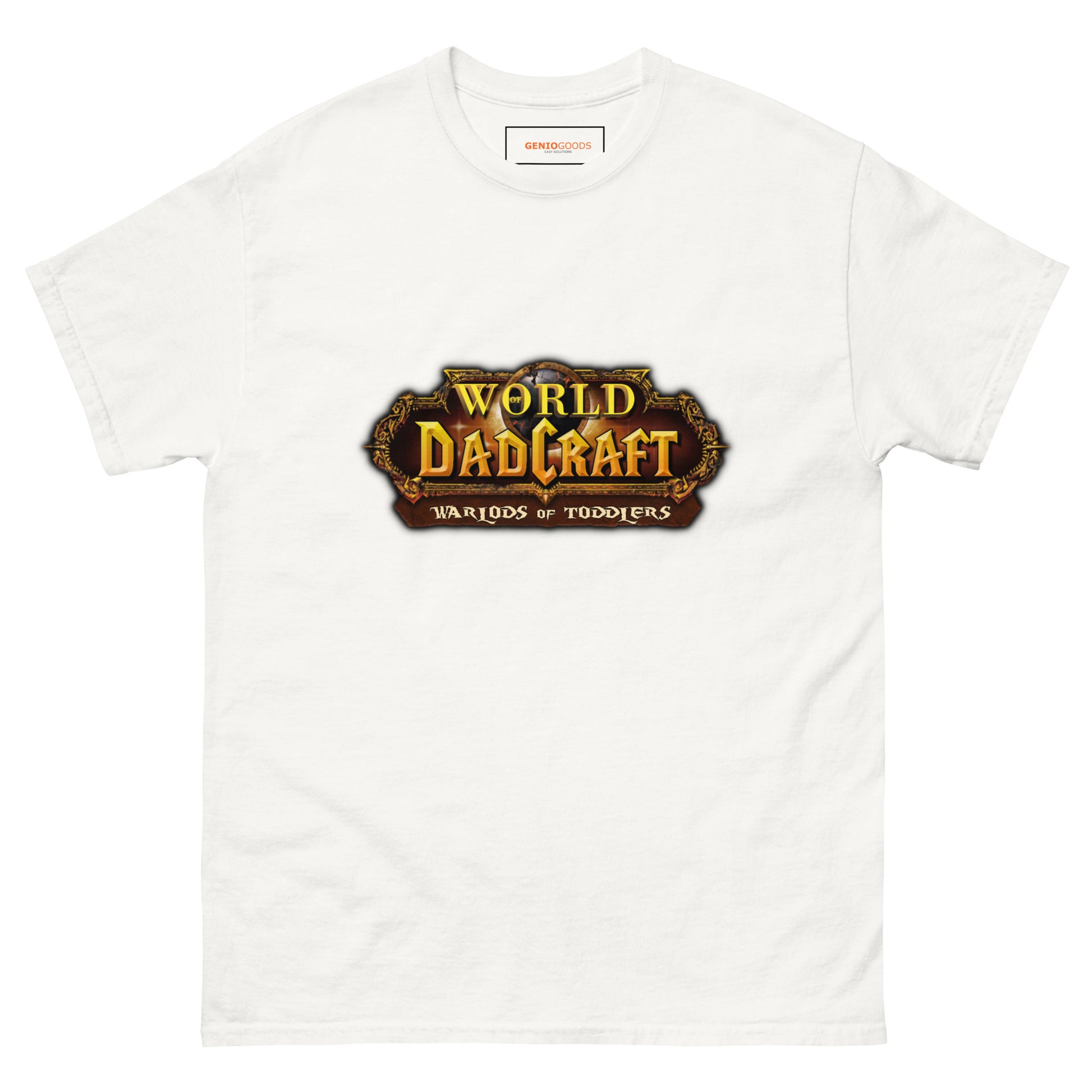 World of Dadcraft T-Shirt – Gamer Dad Parody for Toddlers