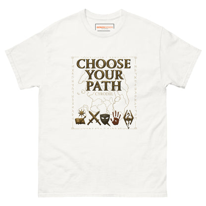Oblivion Choose Your Path T-Shirt – Cyrodiil Map Design