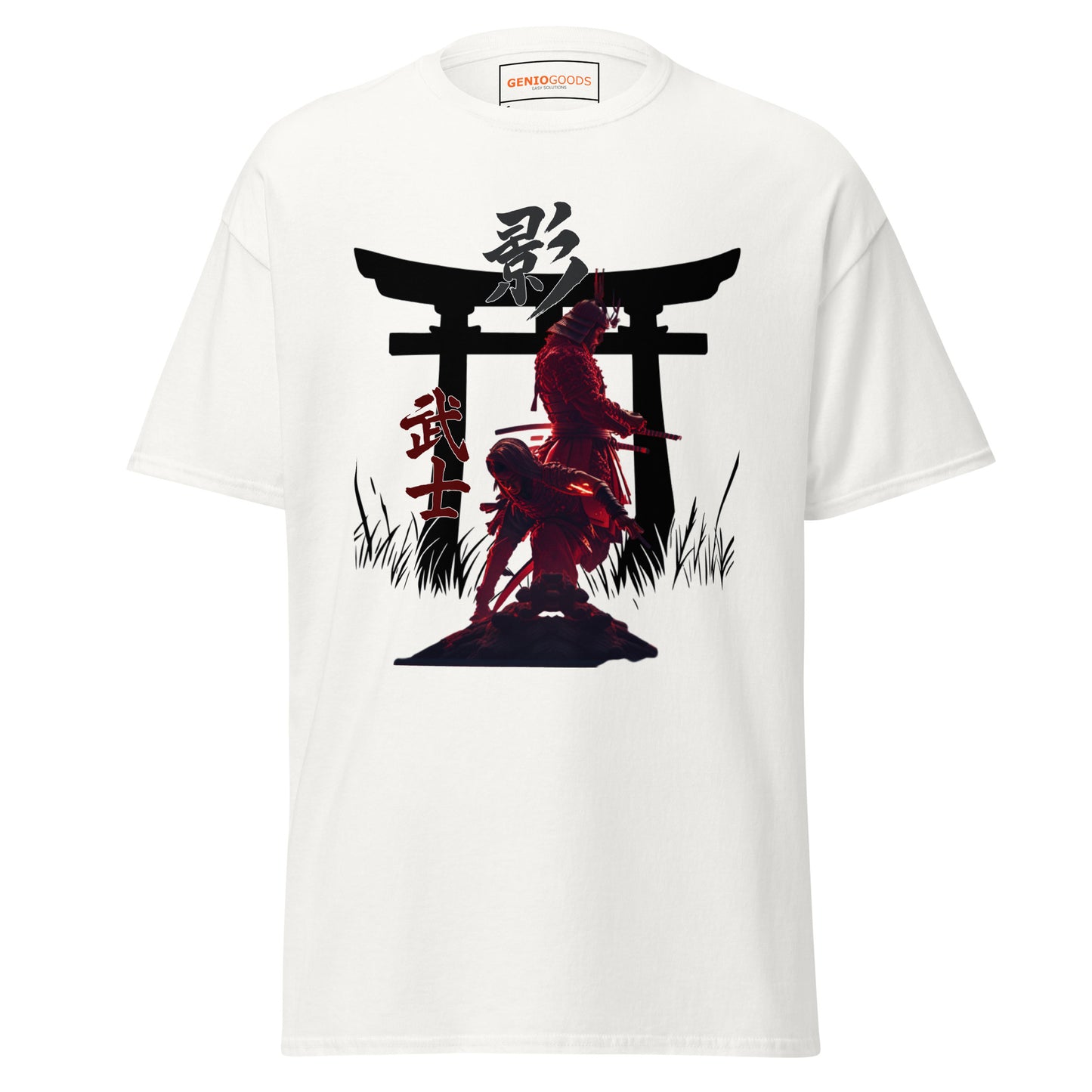 Ninja Samurai T-Shirt – Torii Alliance Tribute, Creed Shadows Fan Art – fan-made gamer merch by GenioGoods