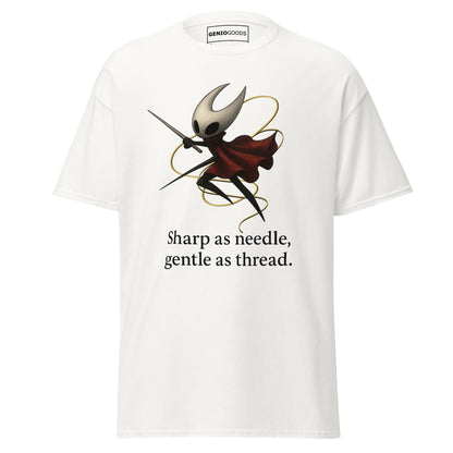 Hornet Needle T-Shirt – Minimalist Quote Fan Art Design – fan-made gamer merch by GenioGoods