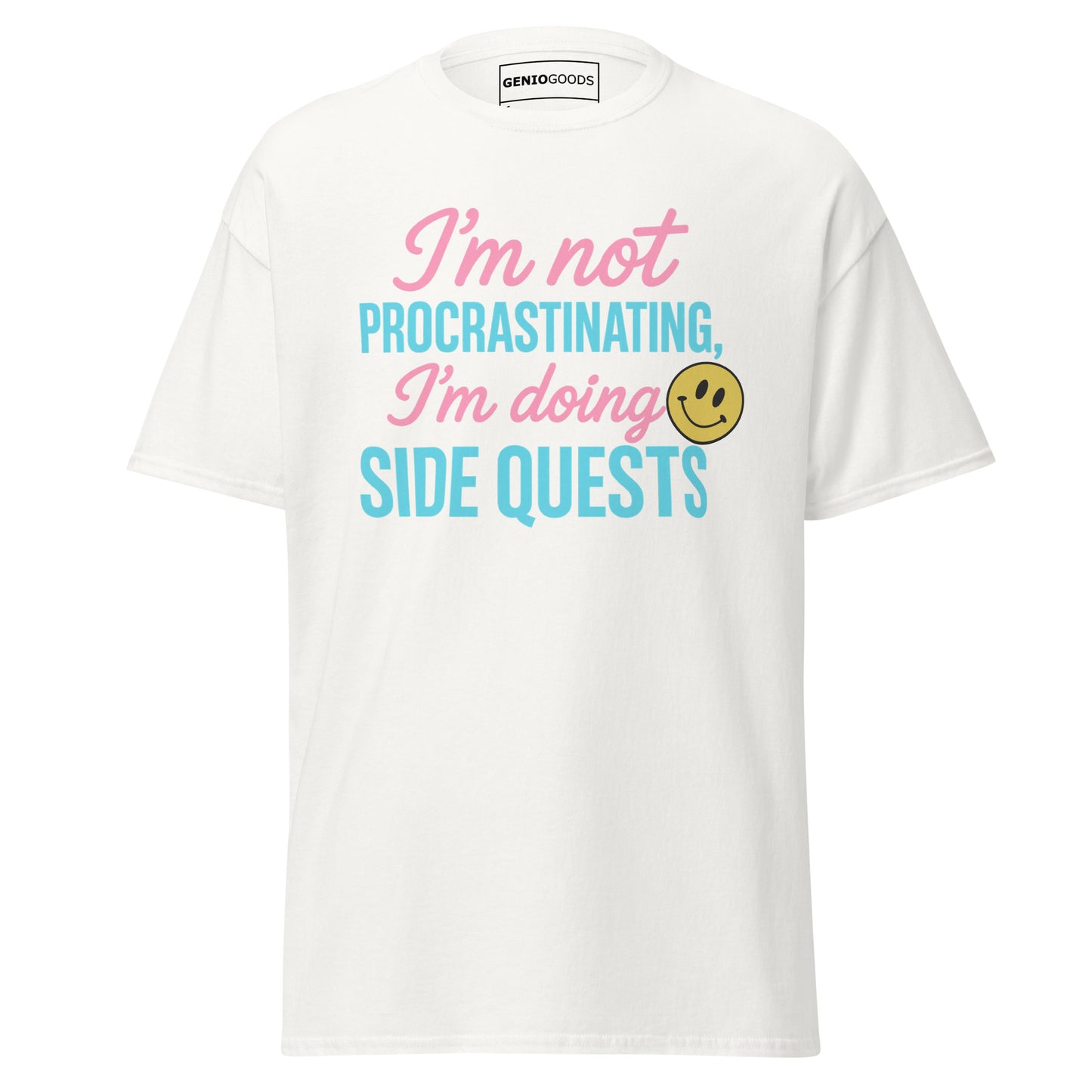 Side Quests T-Shirt – Funny Gamer Quote Aesthetic – original gamer merch by GenioGoods