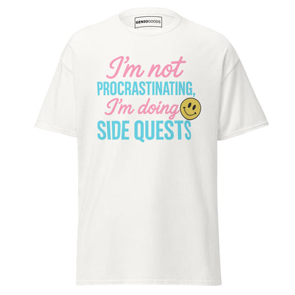 Side Quests T-Shirt – Funny Gamer Quote Aesthetic – original gamer merch by GenioGoods