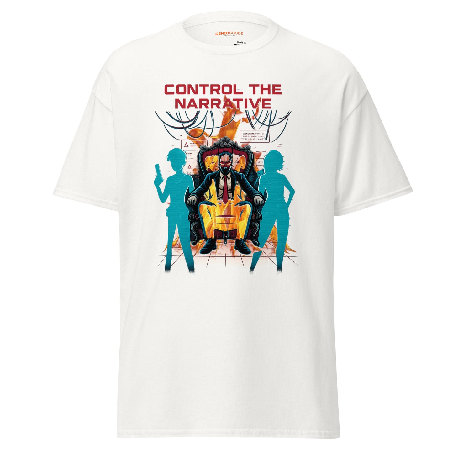 Split Fiction Control the Narrative Dystopian Tee | Fire Edition