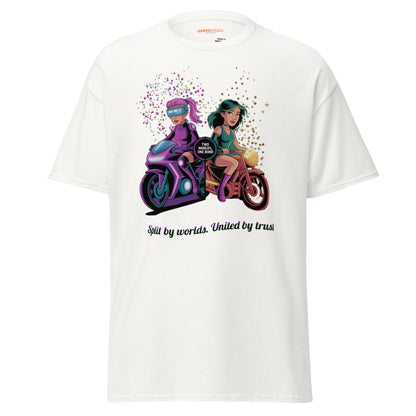 Split Fiction Two Worlds One Bond Duo Ride Tee