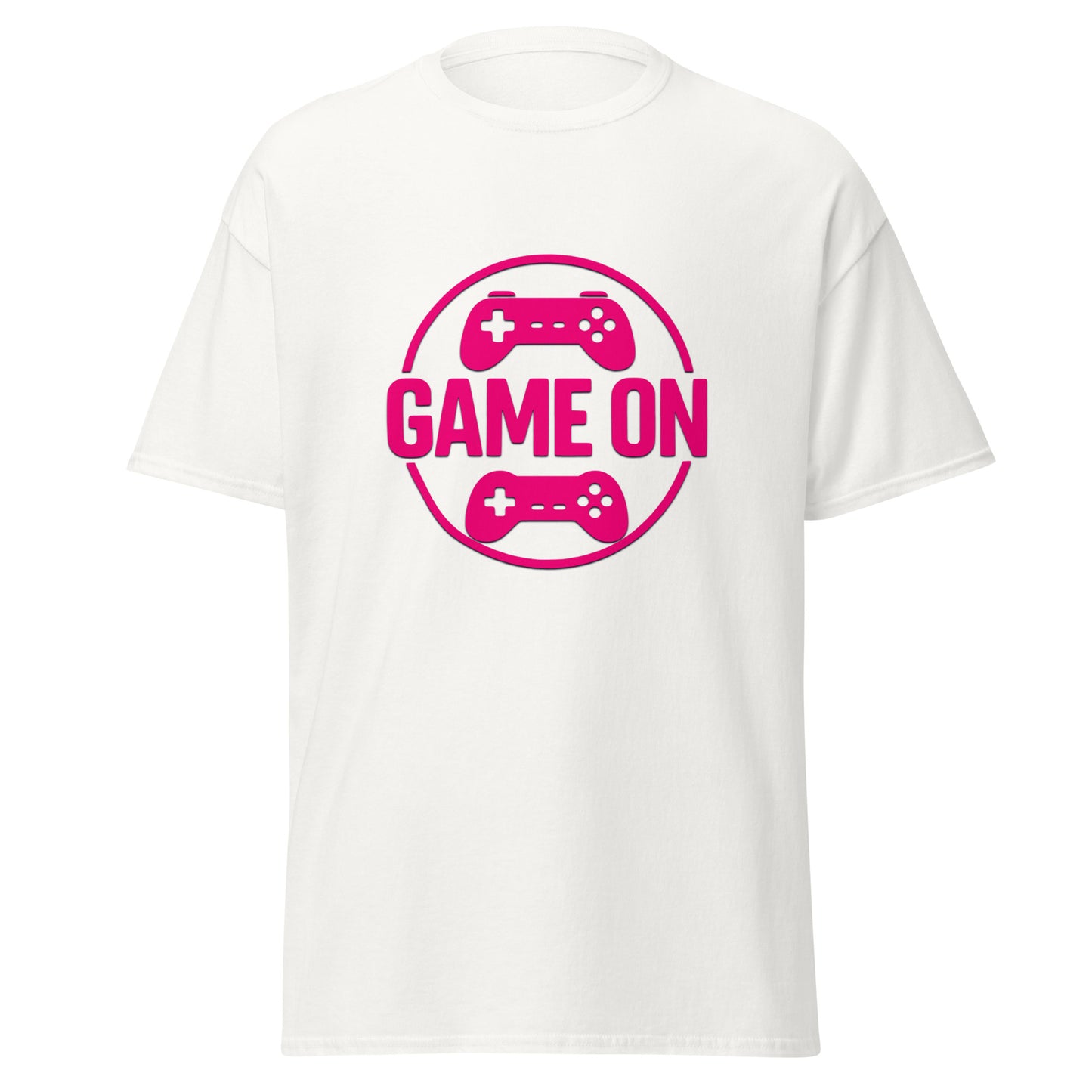 Game On Pink Gamer T-Shirt – T-shirt Gamer Néon Lifestyle