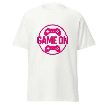 Game On Pink Gamer T-Shirt – T-shirt Gamer Néon Lifestyle