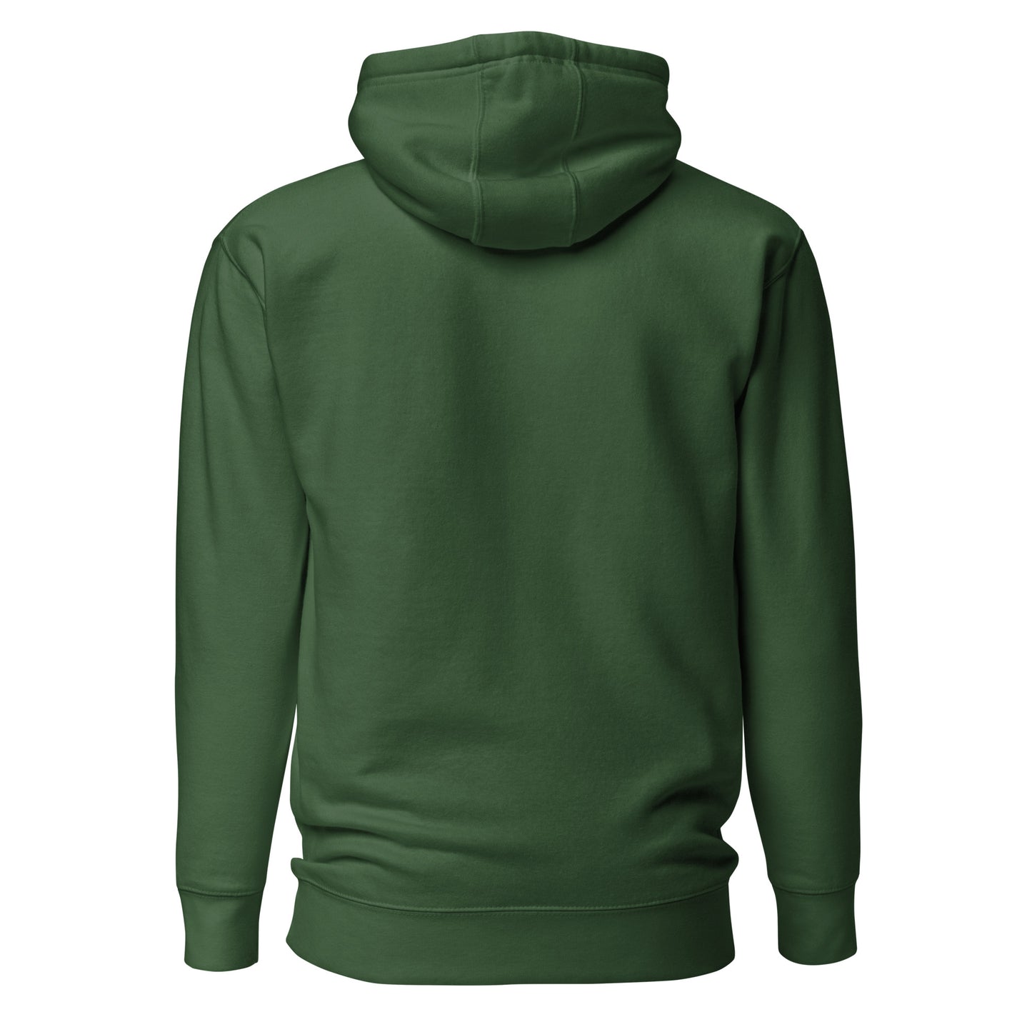 Back view of the green Nine Sols Motion Hoodie Seal Momentum with clean back and no visible print