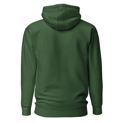 Back view of the green Nine Sols Motion Hoodie Seal Momentum with clean back and no visible print
