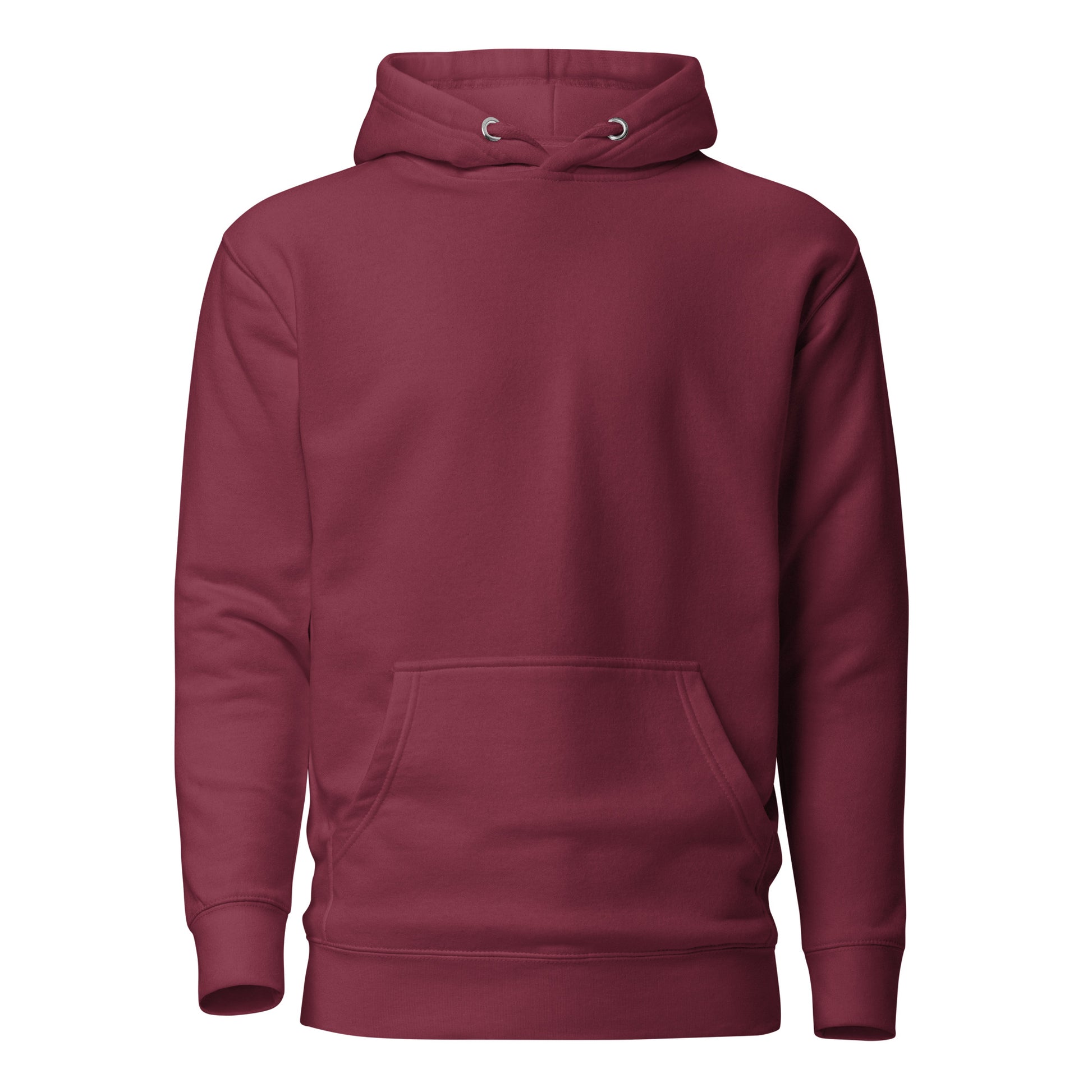 Front view of the Maroon Nine Sols Cliff Duel Hoodie Fallen Guardian Duel with clean front and no visible print