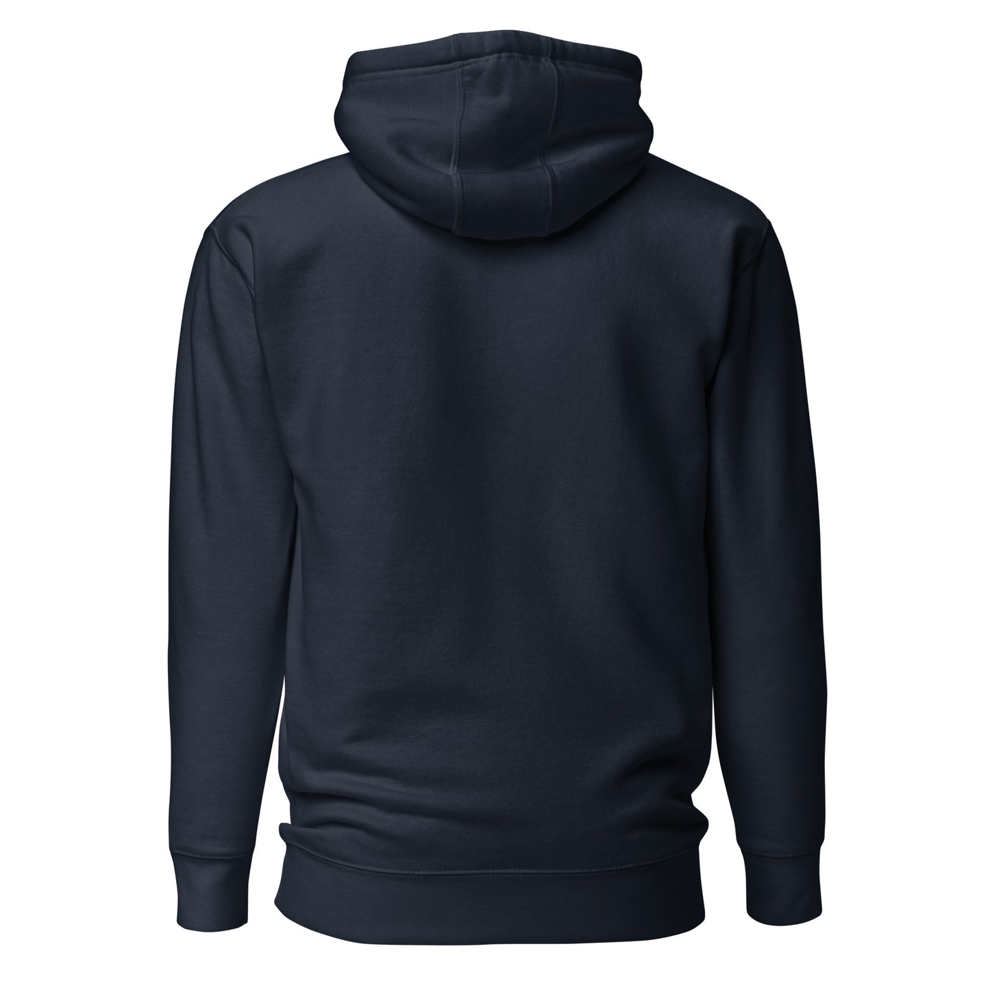 Back view of the Navy Nine Sols Motion Hoodie Seal Momentum with clean back and no visible print