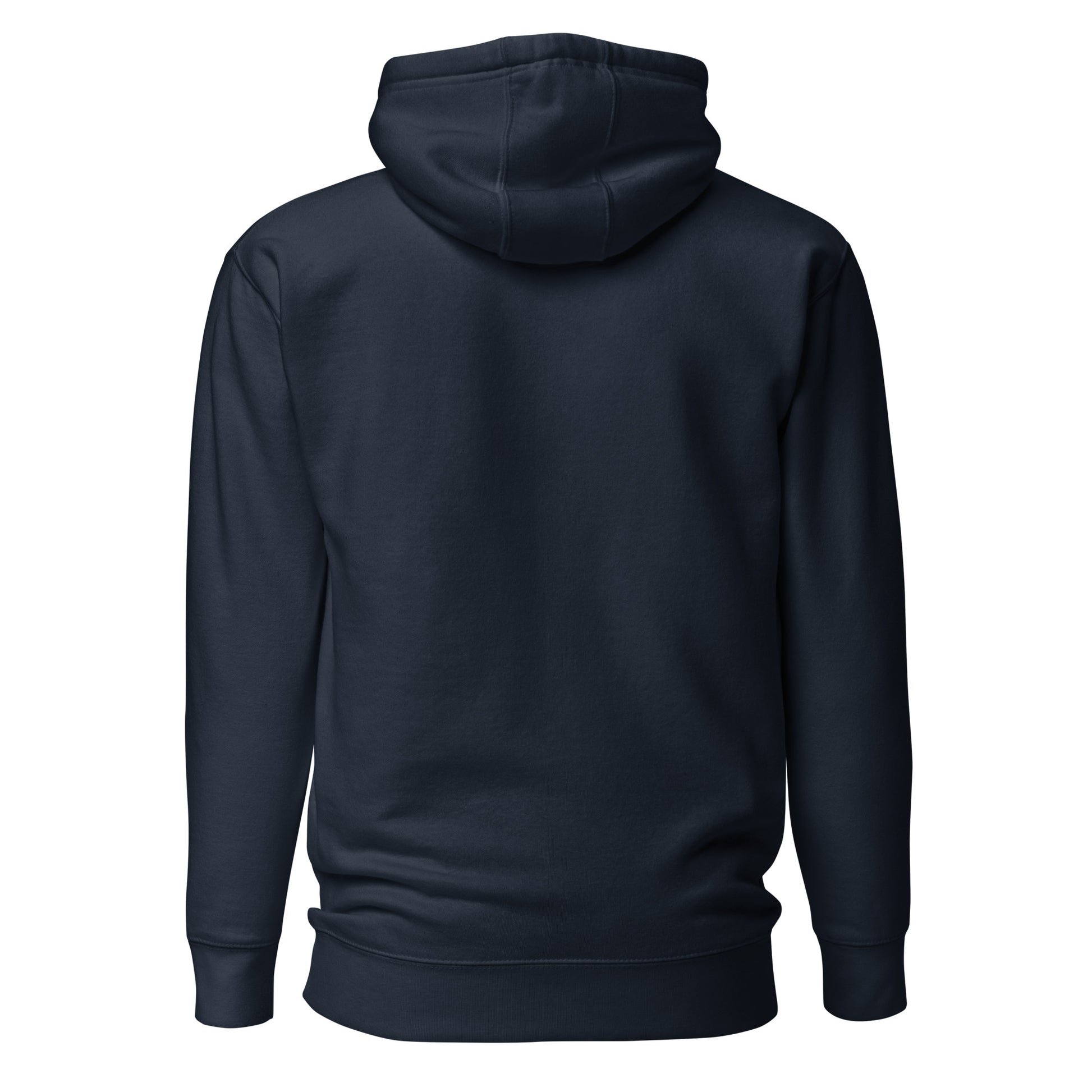 Back view of the Navy Nine Sols Motion Hoodie Seal Momentum with clean back and no visible print