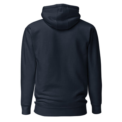 Back view of the Navy Nine Sols Motion Hoodie Seal Momentum with clean back and no visible print