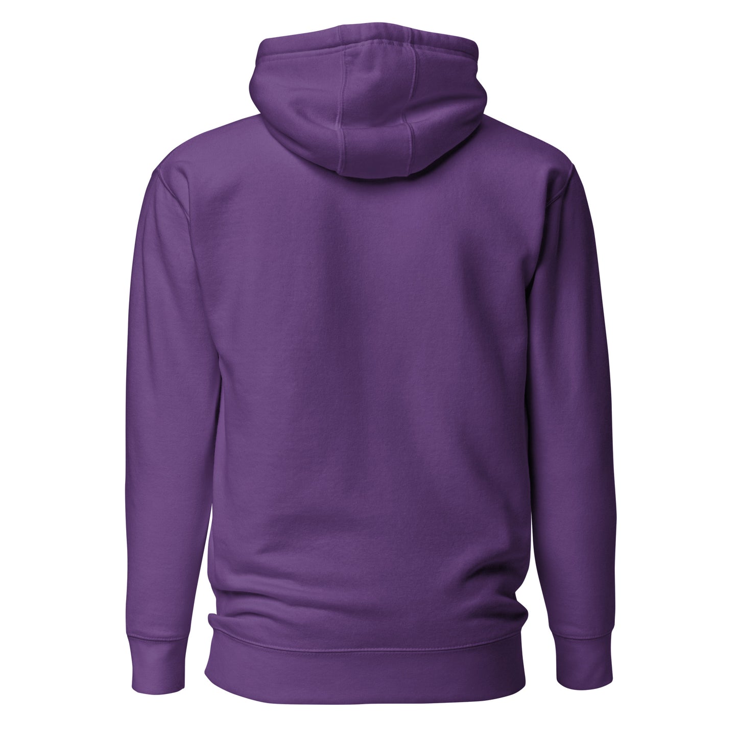 Back view of the purple Nine Sols Motion Hoodie Seal Momentum with clean back and no visible print
