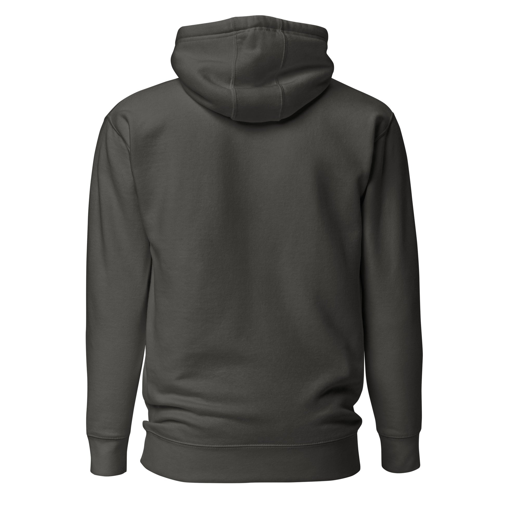 Back view of the Vintage Black Nine Sols Motion Hoodie Seal Momentum with clean back and no visible print
