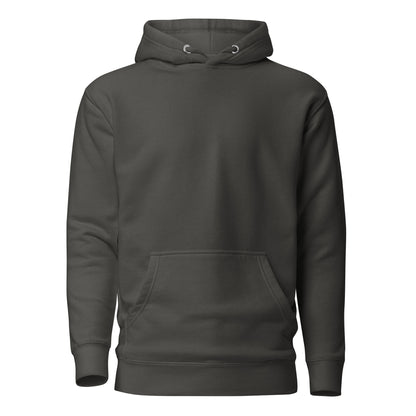 Front view of the Vintage Black Nine Sols Silent Resolve Taopunk Portrait hoodie with clean front and no visible print