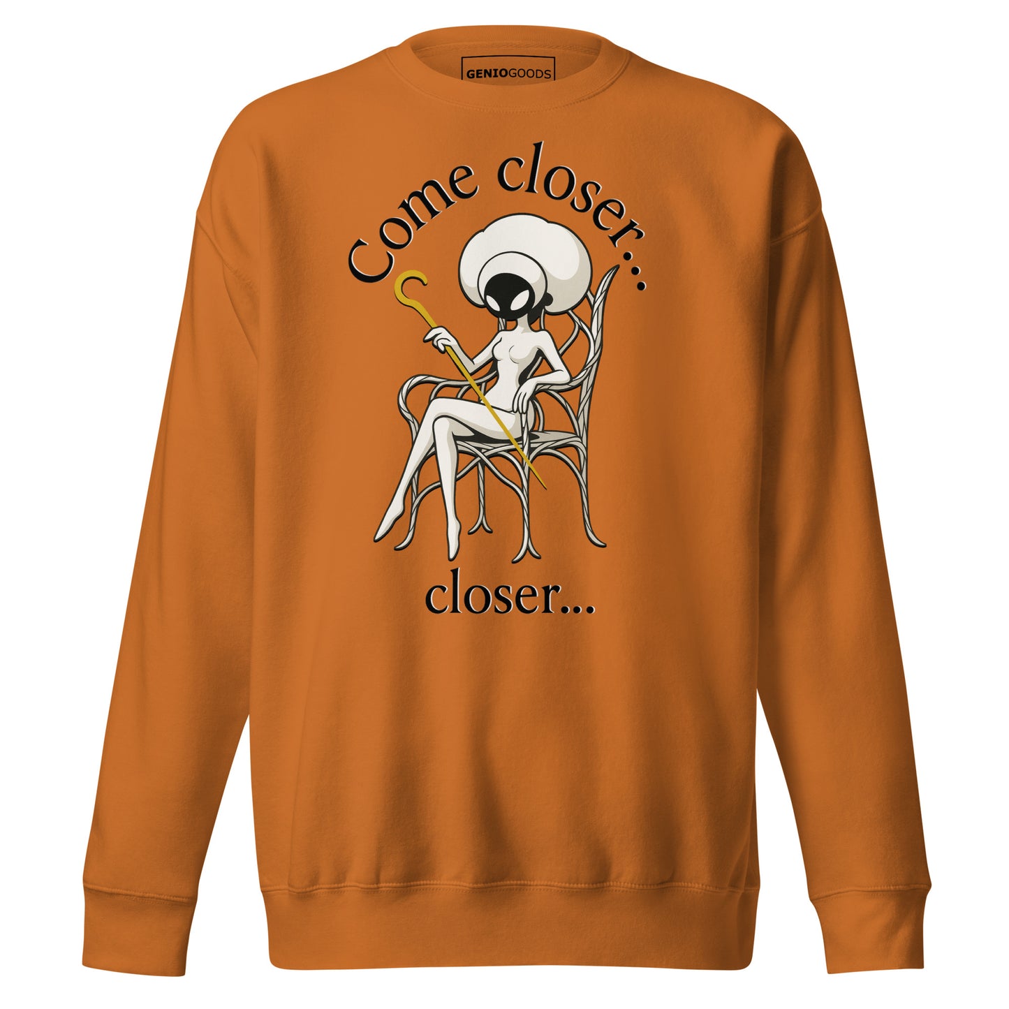 Hollow knight midwife sweatshirt dark lore fan art – fan-made gamer merch by GenioGoods