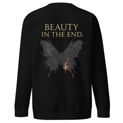 Dark Fantasy Sweatshirt – Beauty in the End - Clair Obscur 33 – fan-made gamer merch by GenioGoods