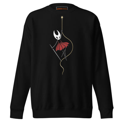Silksong Ascension Sweatshirt – Rise in Light | Hornet Art – fan-made gamer merch by GenioGoods
