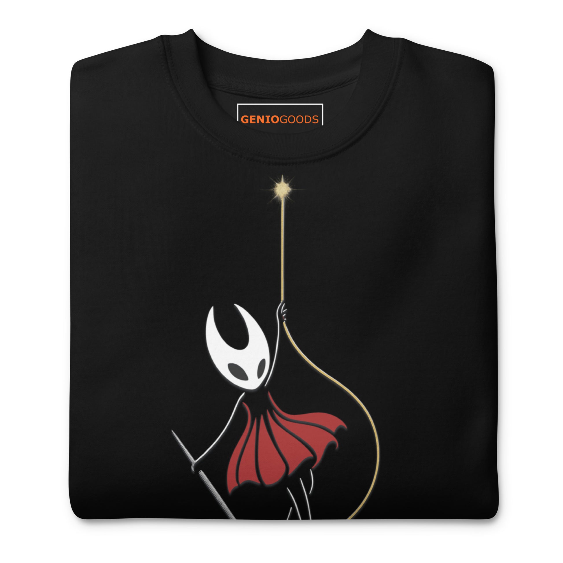 Silksong Ascension Sweatshirt – Rise in Light | Hornet Art – fan-made gamer merch by GenioGoods