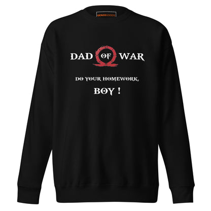 Dad of War Sweatshirt – Funny Gamer Father Tribute – fan-made gamer merch by GenioGoods