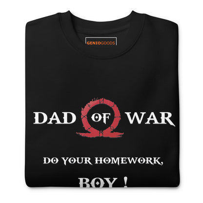 Dad of War Sweatshirt – Funny Gamer Father Tribute – fan-made gamer merch by GenioGoods