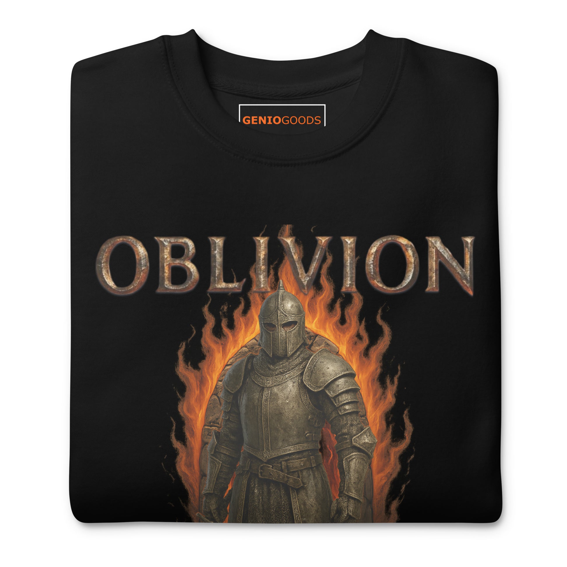 Oblivion Remastered Sweatshirt – Knight of the Gate Tribute – fan-made gamer merch by GenioGoods