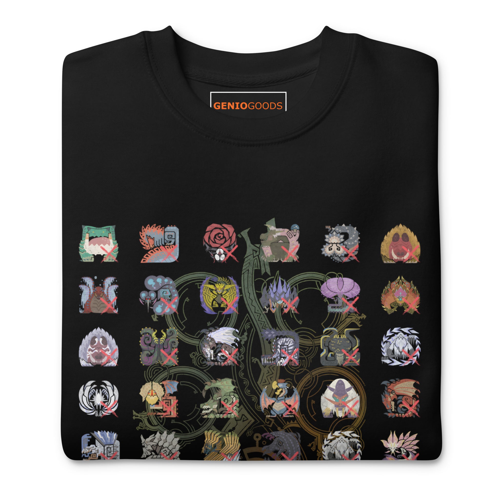 Monster Hunter Wilds Sweatshirt – Quest Complete Design – fan-made gamer merch by GenioGoods