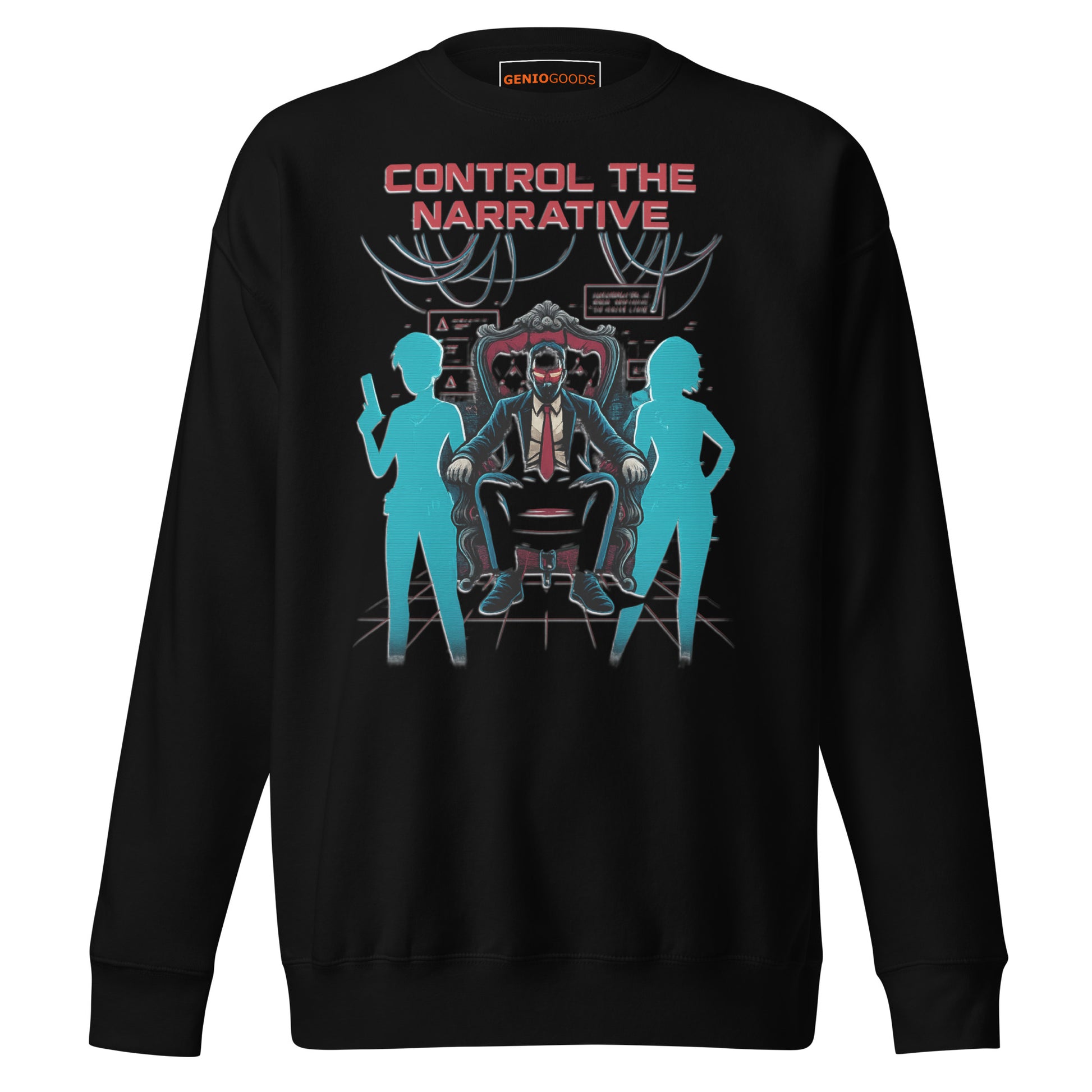 Split Fiction Control the Narrative Sweatshirt – Glitch Mind – fan-made gamer merch by GenioGoods
