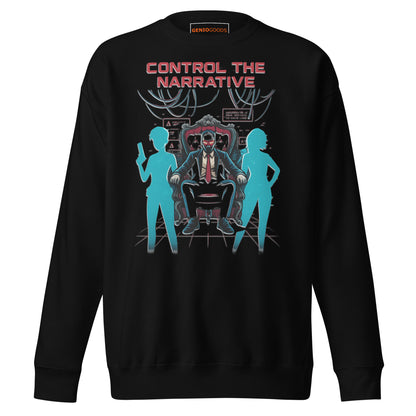 Split Fiction Control the Narrative Sweatshirt – Glitch Mind – fan-made gamer merch by GenioGoods