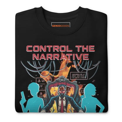 Split Fiction Fire Sweatshirt – Control the Narrative Edition – fan-made gamer merch by GenioGoods
