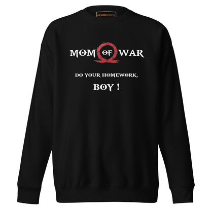 Mom of War Sweatshirt – Funny Gamer Gift for Moms – fan-made gamer merch by GenioGoods