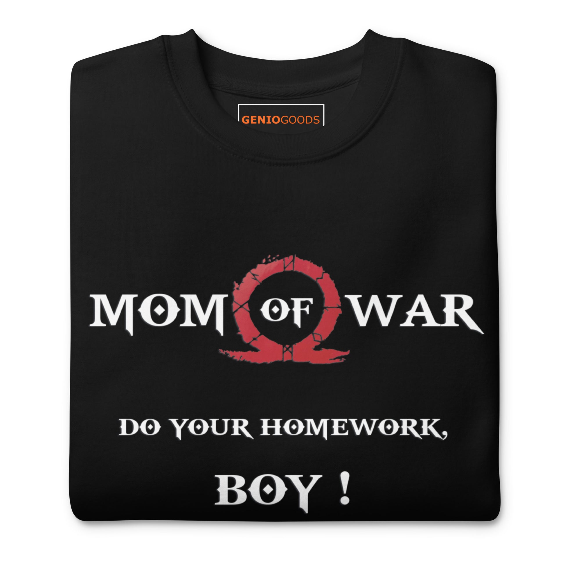 Mom of War Sweatshirt – Funny Gamer Gift for Moms – fan-made gamer merch by GenioGoods